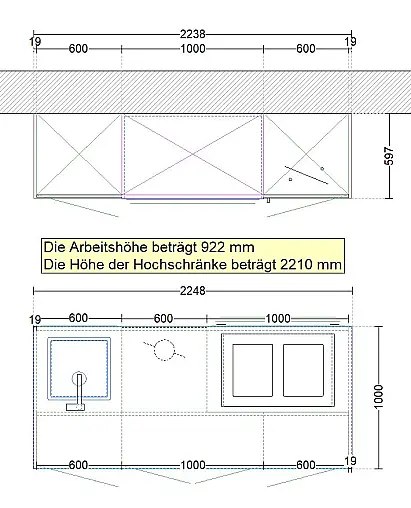 Ein Klassiker mit bester Ausstattung und schönen Details. Quarzstein | Mattlack | Gaggenau | Bora | Neff | Liebherr | Dornbracht