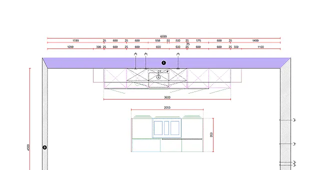 Moderne Planung für die offene Raumgestaltung