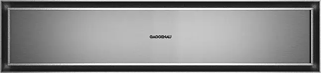 Gaggenau Serie Expressive Wärmeschublade 60 x 14 cm Edelstahl hinter Rauchglas GW451120