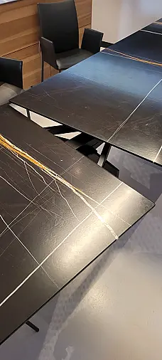 Leipzig_  Marmor Esstisch mit Auszug Länge 200 - 280cm