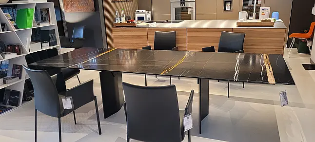 Leipzig_  Marmor Esstisch mit Auszug Länge 200 - 280cm