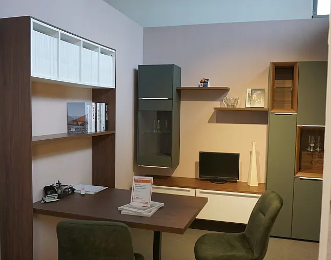 Easytouch Mineralgrün/Alpinweiß + Nussbaum
