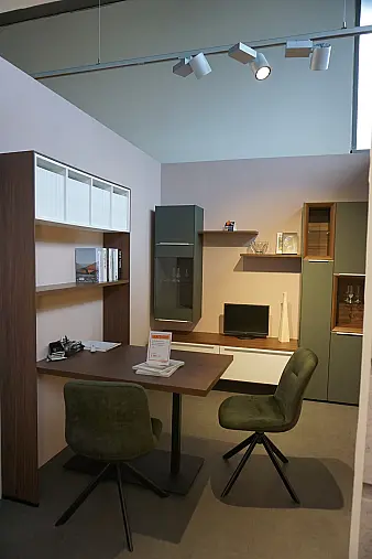 Easytouch Mineralgrün/Alpinweiß + Nussbaum