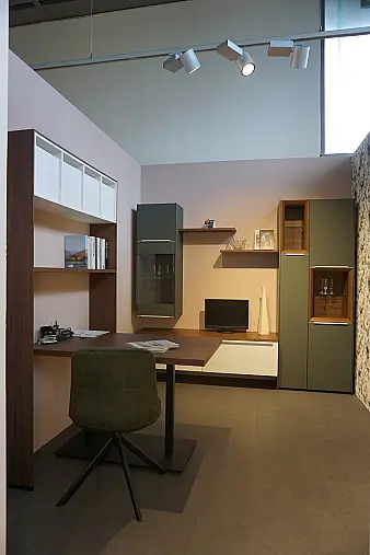 Easytouch Mineralgrün/Alpinweiß + Nussbaum