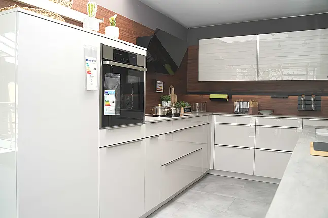 Moderne Design-Küche in satin Hochglanz Lack
