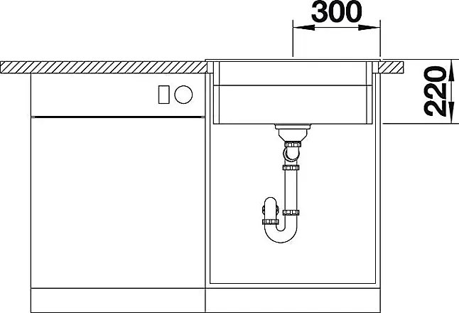 Blanco ETAGON 6 Küchenspüle, anthrazit, 60 cm, Antrazit