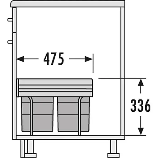 AS Raumspar Tandem 18 + 2 x 8 Liter