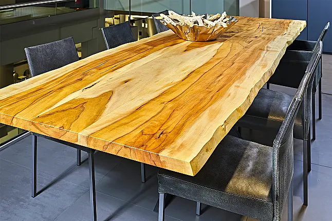 Koje 218 KL: Eettafel premium sycamore + REX