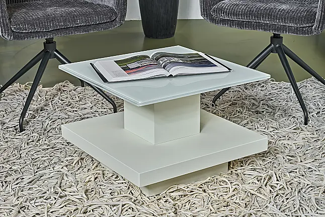 Koje 3 KH: Couchtisch mit Glasplatte