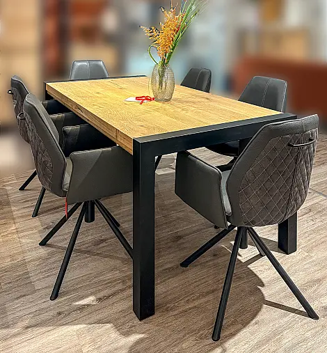 Habufa Tisch aus der Serie "Brooklyn" + 6 Stühle aus der Serie "Bravo"