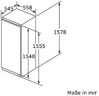 Kühlschrank 155cm inkl. Gefrierfach