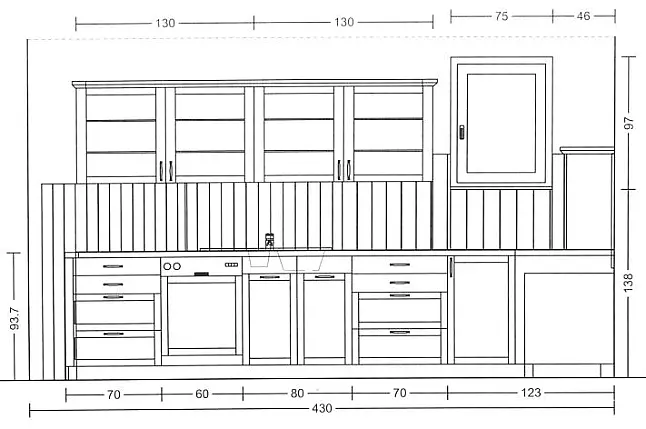 Landhausküche mit Kochstelle als Eyecatcher