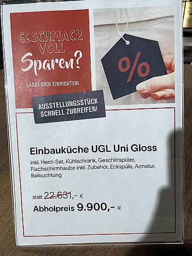 Einbauküche UGL Uni Gloss