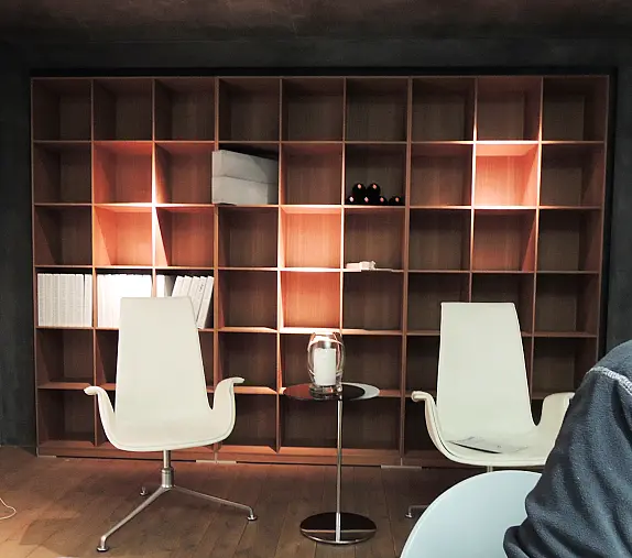 Nussbaum sägerau Bücherregal /Raumtrenner/ Regal