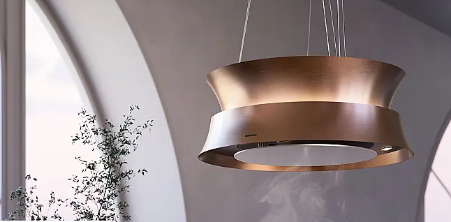 Ausstellungsstück in OVP Neuwertig Designhaube Kupfer 60 cm