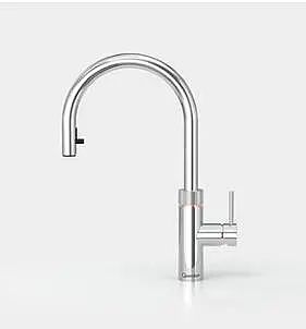 Der Alleskönner in Voll-Edelstahl mit Pro3 und Cube *All in One* Kochendwasser, gekühltes sprudelndes oder stilles Wasser | inkl. Filter-Starterset