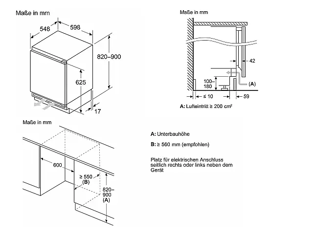 Lagerverkauf Neff GU7213DE0 Unterbau-Gefrierschrank