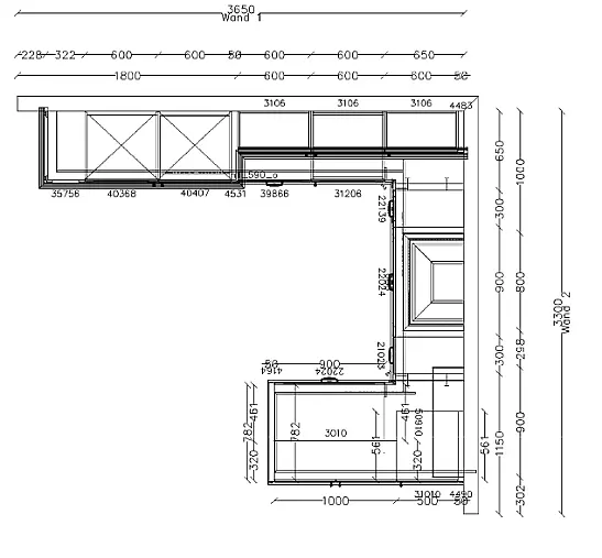 Hochwertige Landhausküche in Magnolia gewischt