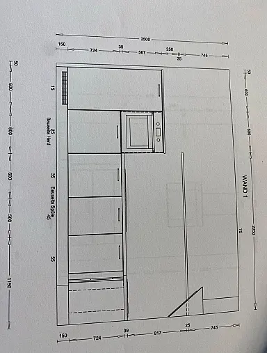 Elegante L- Küche in supermatt schwarz