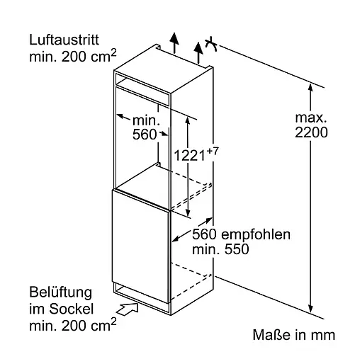 Einbau-Kühlschrank