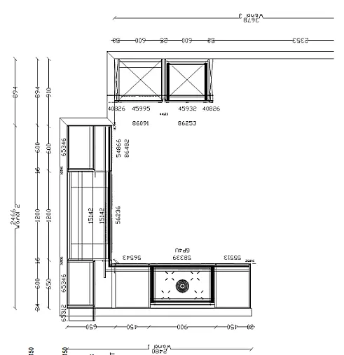Senso Lack Koralle / Easytouch Lacklaminat Mineralgrün Wohnküche