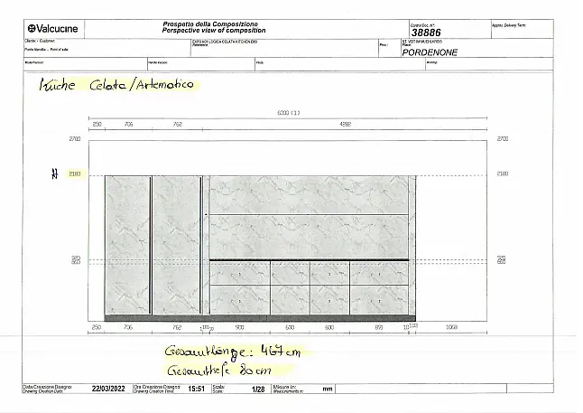 Küche LOGICA Modell CELATA / ARTEMATICA 2021