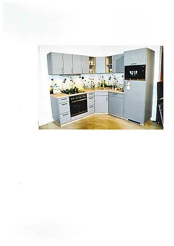Moderne Küche in perlgrau