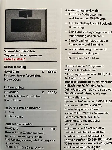 Gaggenau Kaffeevollautomat Serie expressive NEU
