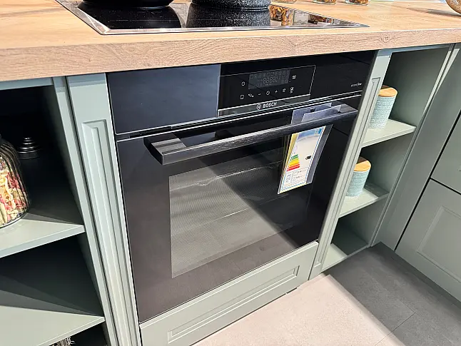Cascada Lacklaminat Schilf mit Endgrain Oak NB Arbeitsplatte mit Bosch Geräte Abholung in Herne