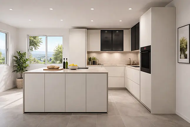 Neue Designer-Küche mit Premium-Ausstattung &amp; Bosch Einbaugeräten