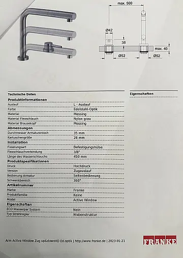 Wir verkaufen unsere Armaturen in Edelstahl-Optik
