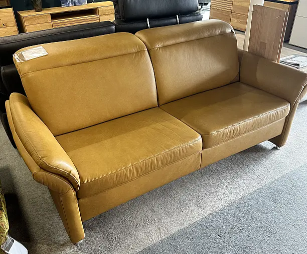 Sofa in Leder Arcade Kurkuma