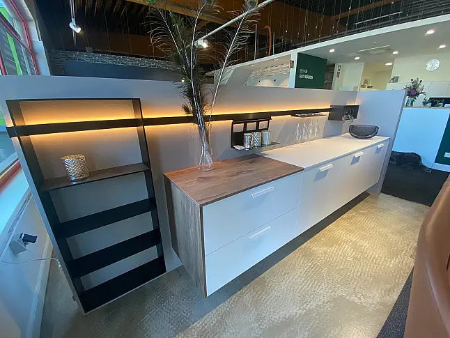 Sideboard Weiß Matt Modern Wohnmöbel Set von Nobilia