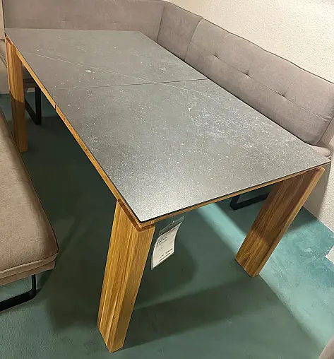 Esstisch in Eiche geölt / Dekton Fossil