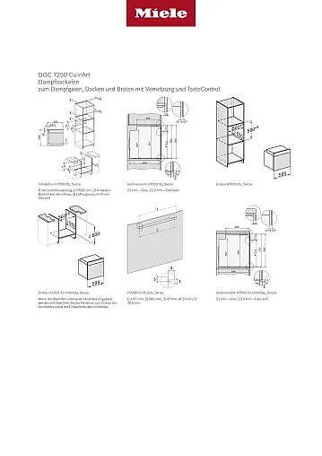 Miele DGC 7250 CulinArt Dampfbackofen | 76 L | A+