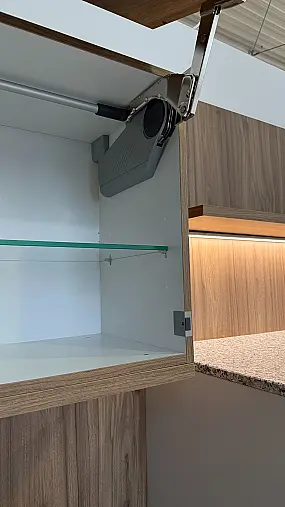 L-Küche / Granit Arbeitsplatte / Zweifarbig / Klassisches Design