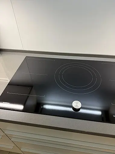 Induktionskochfeld 90cm Rahmenlos, 5 Kochzonen, 4x Flex-Induktion je 23x20 cm,  1 Induktion ø 21-32 cm, Magnet-Knopf-Steuerung