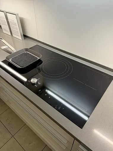 Induktionskochfeld 90cm Rahmenlos, 5 Kochzonen, 4x Flex-Induktion je 23x20 cm,  1 Induktion ø 21-32 cm, Magnet-Knopf-Steuerung