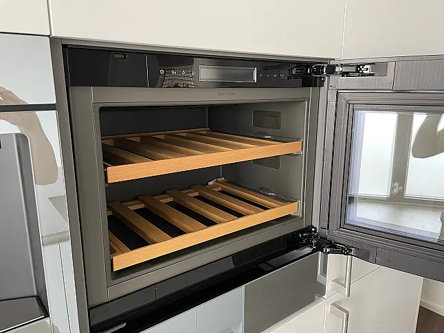 WineCooler V4000 in Spiegelglas Platinum, Tür Rechts