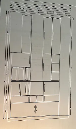 gradlinig, moderne Küchenzeile, APL 18 mm