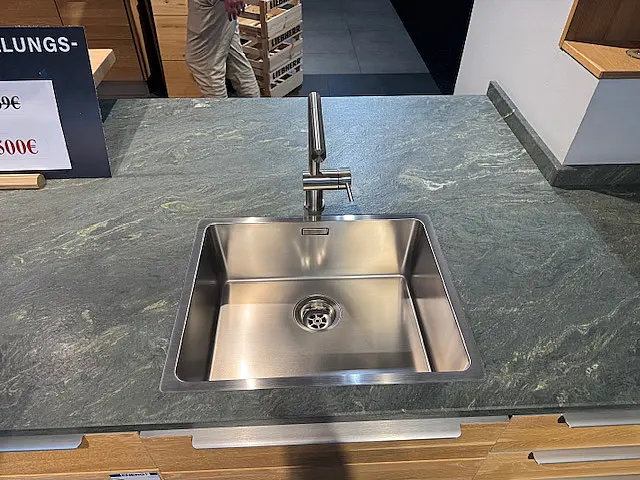 Massivholz Küche Vincecia Eiche Bianco