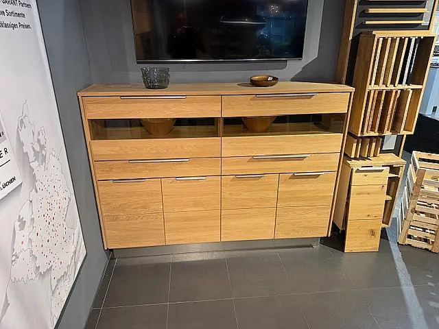 Massivholz Küche Vincecia Eiche Bianco