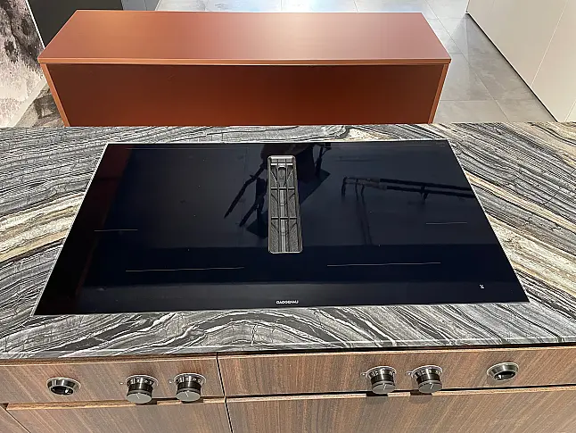 Serie 400 Flex-Induktionskochfeld mit integriertem Lüftungssystem 90 cm mit Knebeln in Schwarz oder Edelstahl!