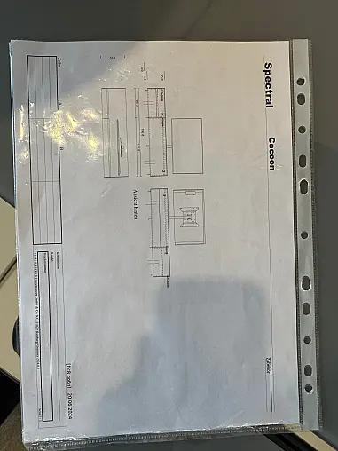 Lowboard „Cocoon“ von Spectral – Sonderanfertigung – Seitenverglasung