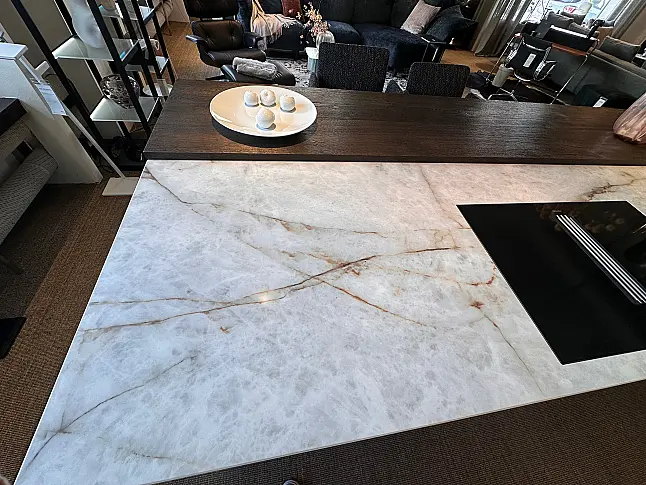 Moderne LEICHT-Küche Aluminium-Keramik-Massivholz