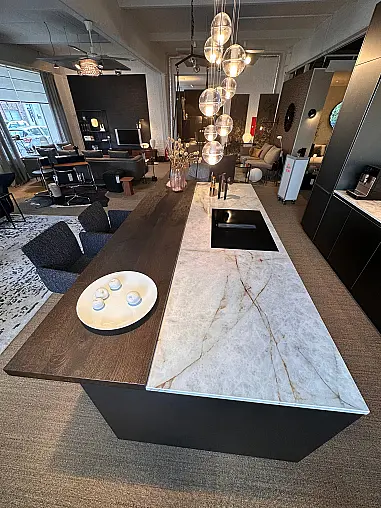 Moderne LEICHT-Küche Aluminium-Keramik-Massivholz