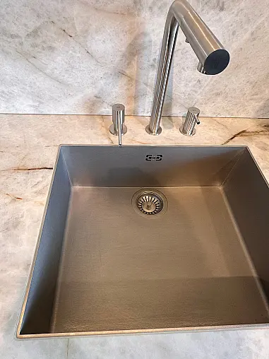Moderne LEICHT-Küche Aluminium-Keramik-Massivholz