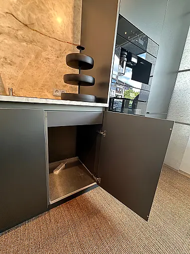 Moderne LEICHT-Küche Aluminium-Keramik-Massivholz