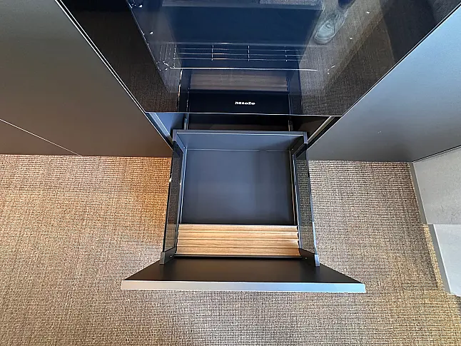 Moderne LEICHT-Küche Aluminium-Keramik-Massivholz