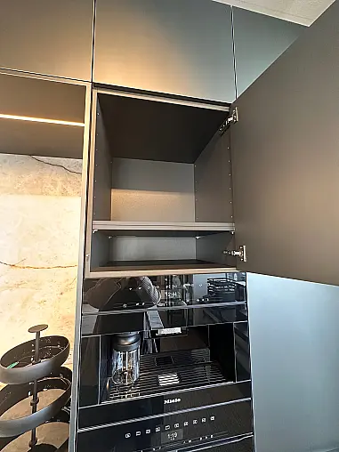 Moderne LEICHT-Küche Aluminium-Keramik-Massivholz